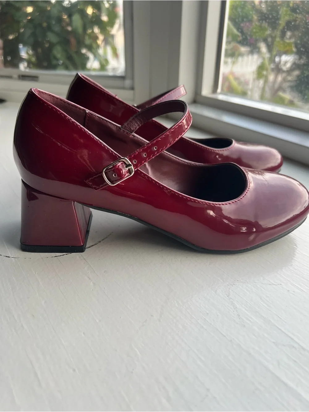 Cider Block Heel Patent Mary Jane’s, EU 37